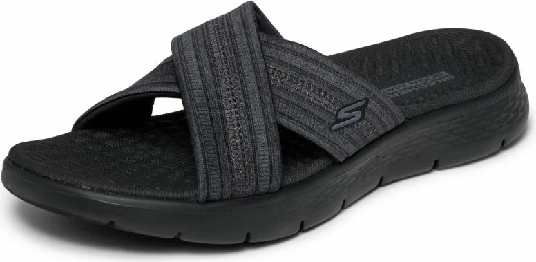 Flip-flopa për femra Skechers GO WALK FLEX SANDAL IMPRESSED 141420, gri e zezë [Madhësia: 35]