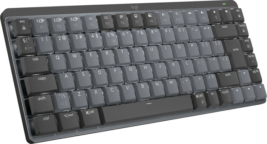 Tastierë mekanike Logitech MX Mechanical Mini, Wireless, RF Wireless + Bluetooth, LED, Gri
