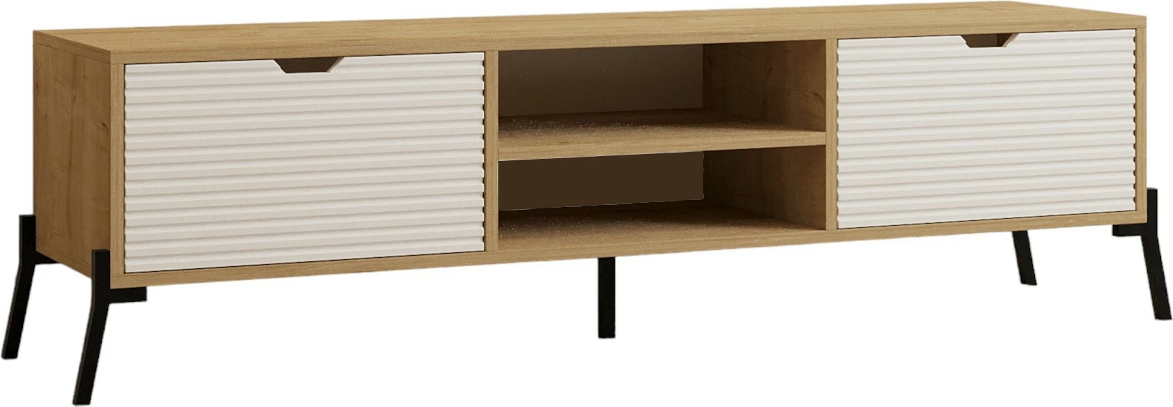Komodë TV Hanah Home, ngjyrë lis safir, e bardhë