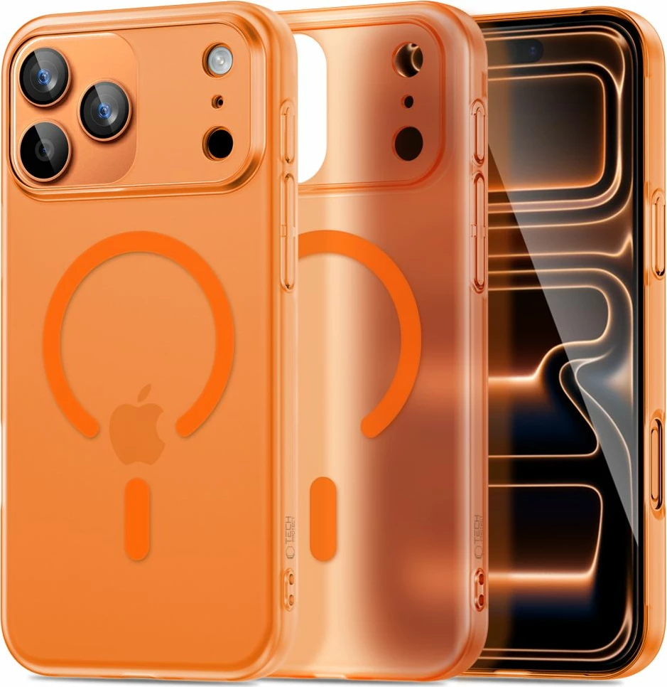 Mbështjellës Tech-Protect Magslim MagSafe për iPhone 17 Pro Max, portokalli, 1 copë