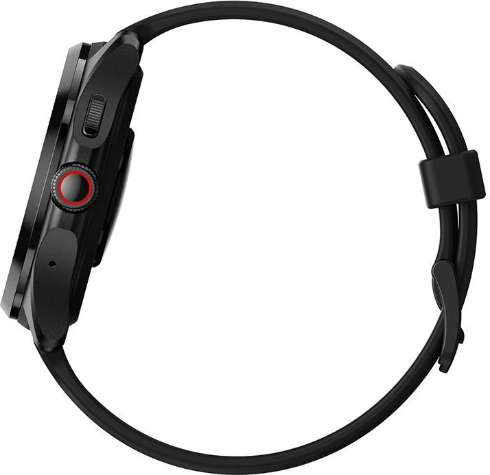 Smartwatch Mobvoi TicWatch Pro 5 GPS Elite Edition, 1.43", 32GB, 2GB RAM, i zi, set me rrip silikoni dhe rrip eco-leather