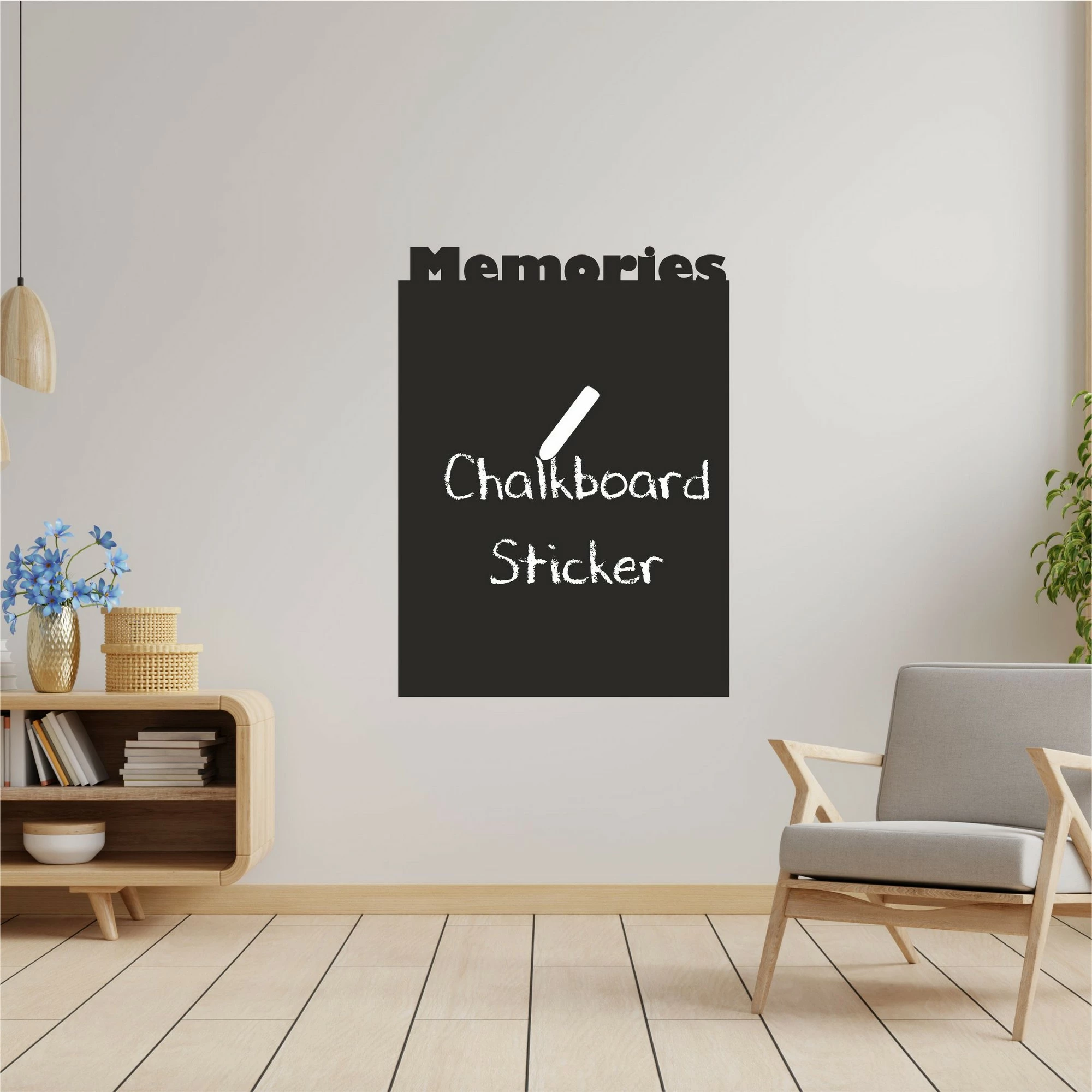 Sticker dekorativ për mur, ngjyrë e zezë, MY-00110, 50x70cm