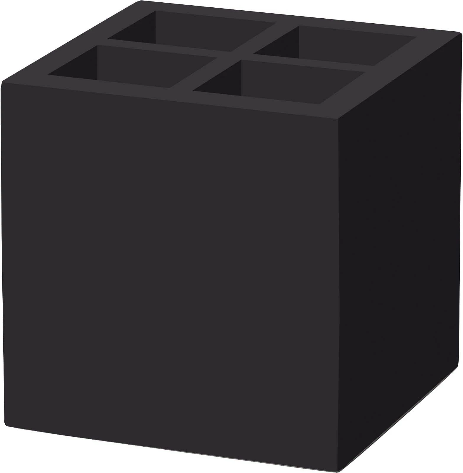 Mbajtëse takëme dhe peceta Fine Dine Madeira Black 150x150x150 mm, dru, e zezë