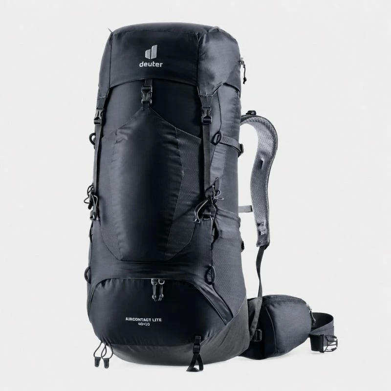 Çantë shpine Deuter Aircontact Lite 40 + 10, e zezë/graphite