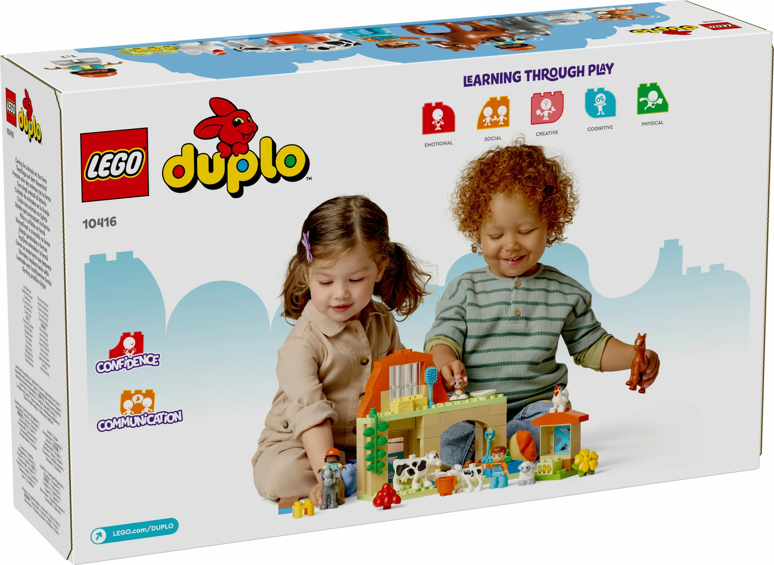 Set ndërtimi LEGO DUPLO 10416, kujdesi për kafshët në fermë, shumëngjyrësh