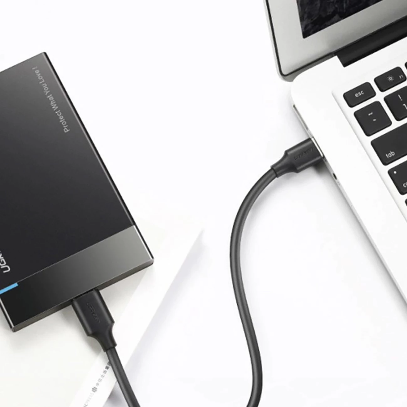 Kabllo Ugreen US184 20883, USB-A 3.0 në USB-C, 1.5m, e zezë