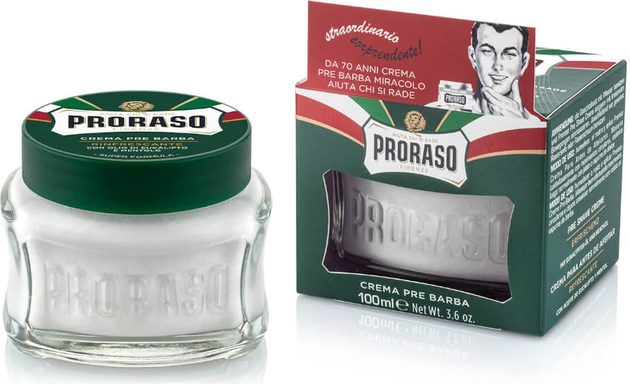 Krem para rrojës për burra Proraso Green, 100ml