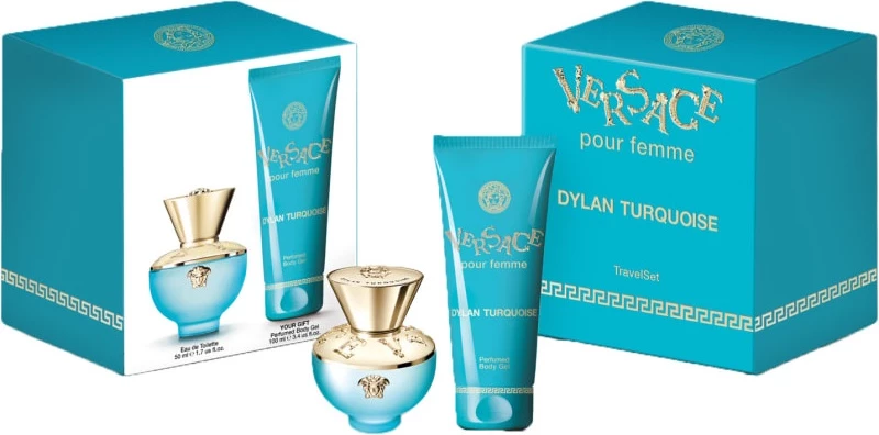 Set Eau de Toilette për femra Versace Dylan Turquoise 50ml + xhel trupi 100ml