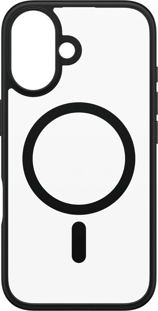 Mbështjellës PanzerGlass HardCase MagSAFE për iPhone 16, transparent/zi