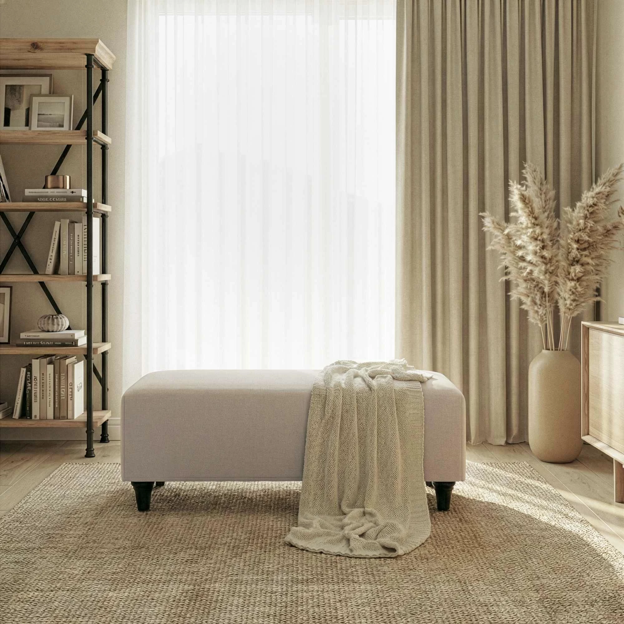Puf Flavia, ngjyrë bezhë, Atelier del Sofa
