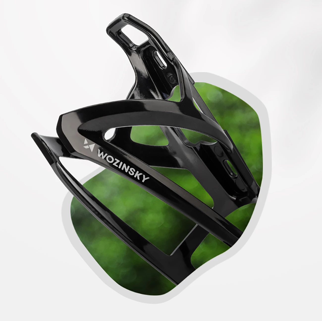 Mbajtëse shishe biçiklete, Wozinsky, WUR-01B, PC 35 g, montim në kornizë, e zezë, me çelës Allen dhe 2 vida