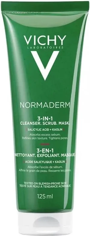 Preparat pastrues 3-në-1 Vichy Normaderm 125ml