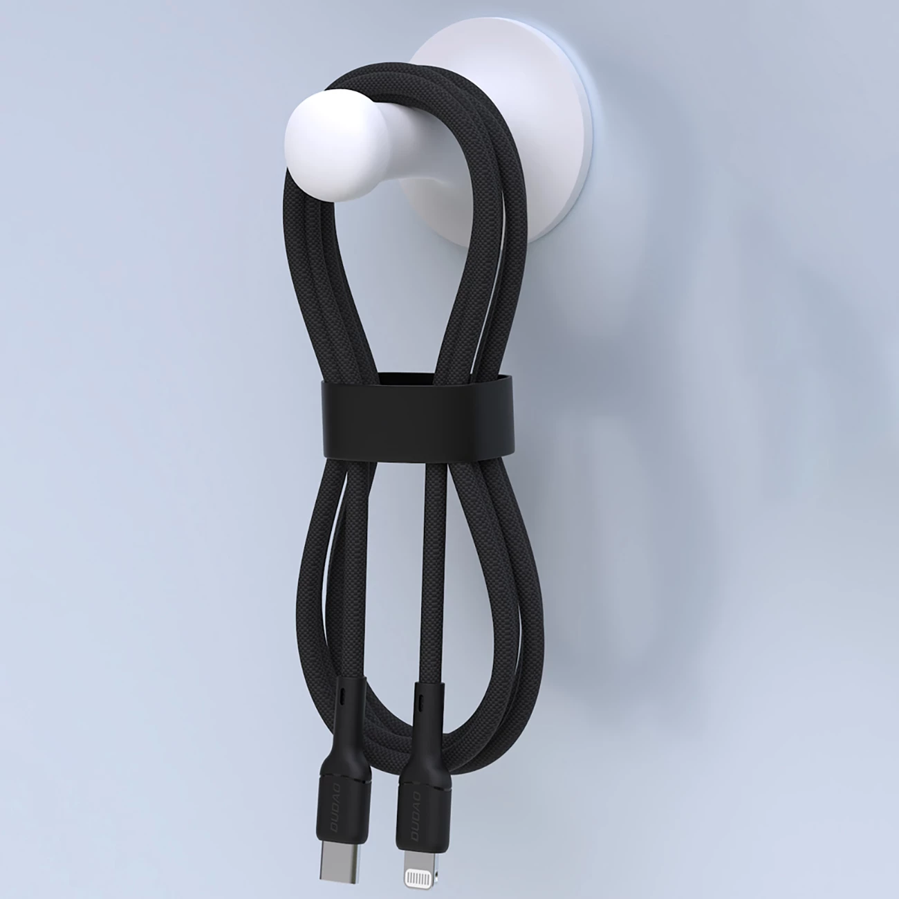 Kabllo Dudao L9X, USB-C në Lightning, 1m, 30W, e zezë