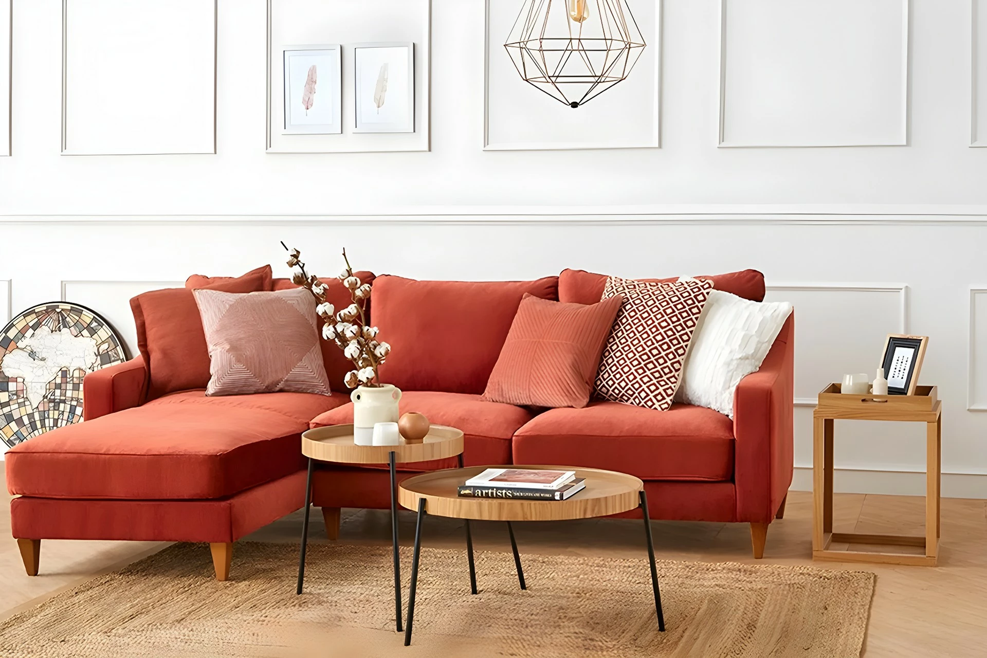 Set tavolinash të vendosshme Hanah Home, Ronda, natyrale (2 copë)