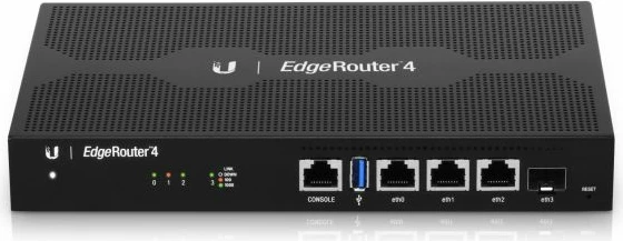 Router Ubiquiti EdgeRouter 4 ER-4, 3x Gigabit RJ45 + 1x SFP, fanless