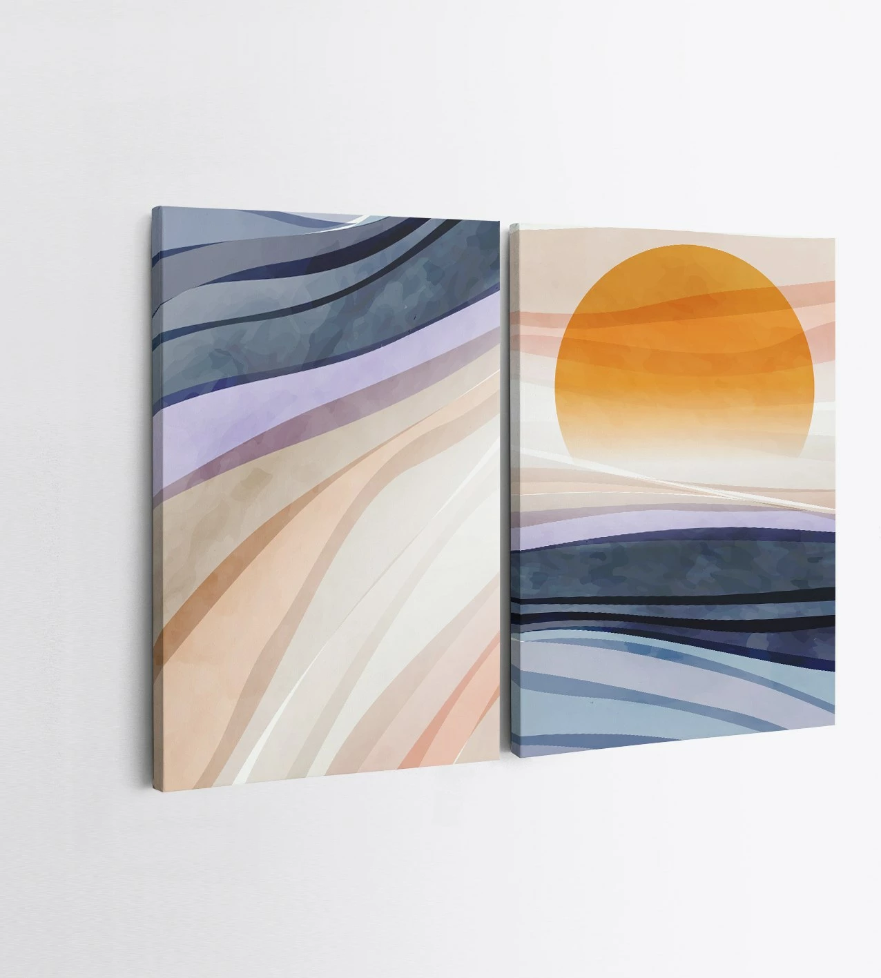 Pikturë dekorative në kanavacë (2 copë), Wallity, 2KNV4336, 50x70cm