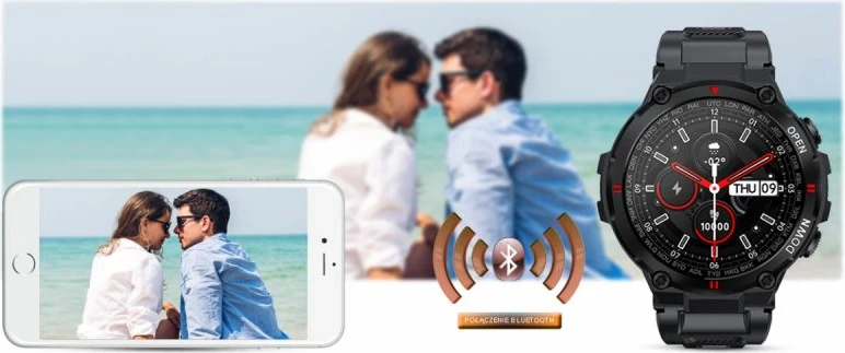 Smartwatch Gravity për të gjithë, e zezë
