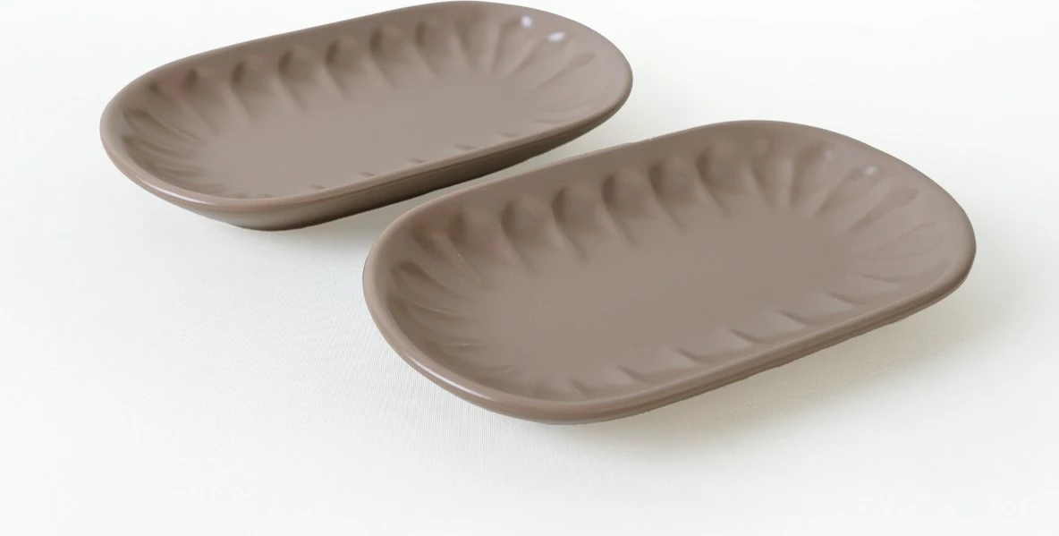 Set pjatash (2 copë), Hermia Concept, X00017598, ngjyrë bezhë