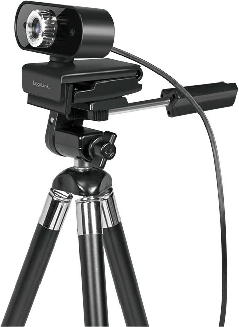 Webcam LogiLink UA0371 Full HD 1080p me mikrofon, e zezë