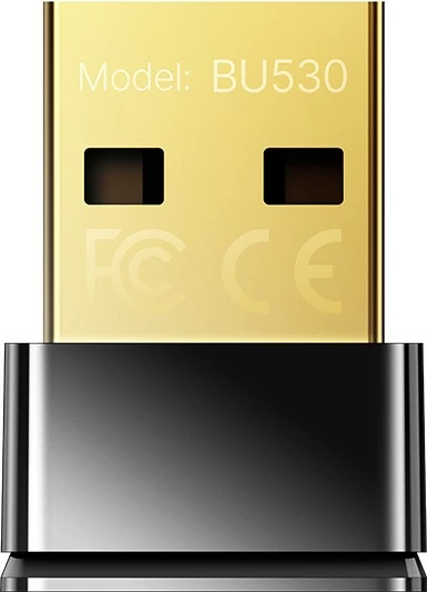 Adapter Bluetooth USB, Cudy BU530, 5.3, USB 2.0, nano, për Windows 7/8/8.1/10/11, e zezë/ari