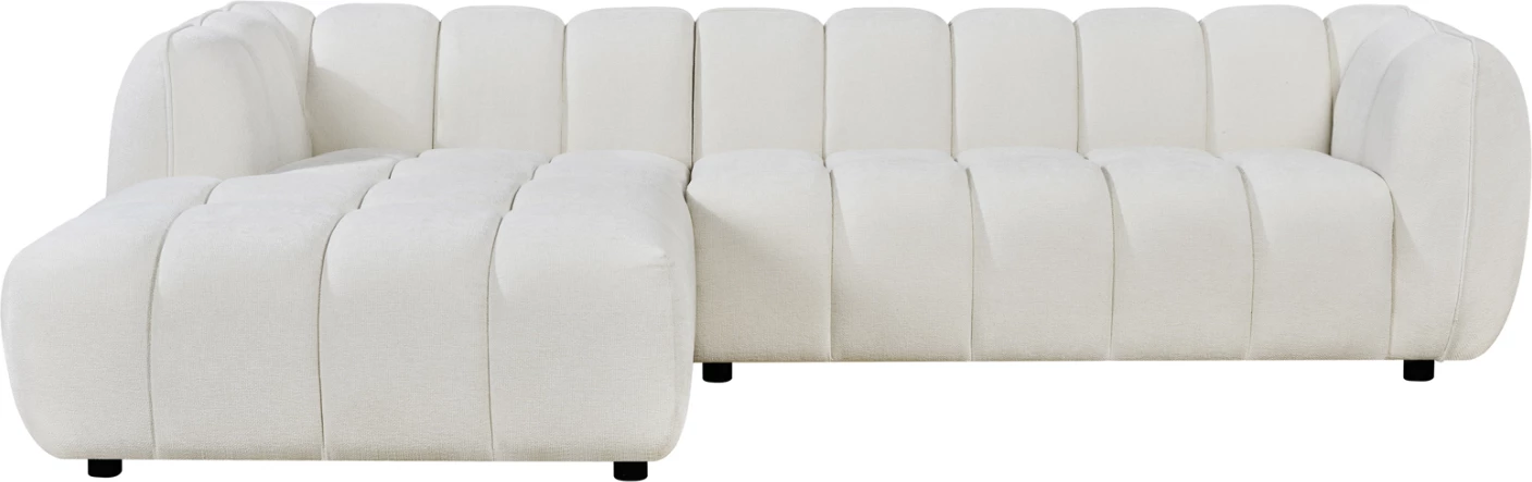 Këndare e majtë LYKKE, stof ecru, FH3326.02L, 280x89-165x70cm