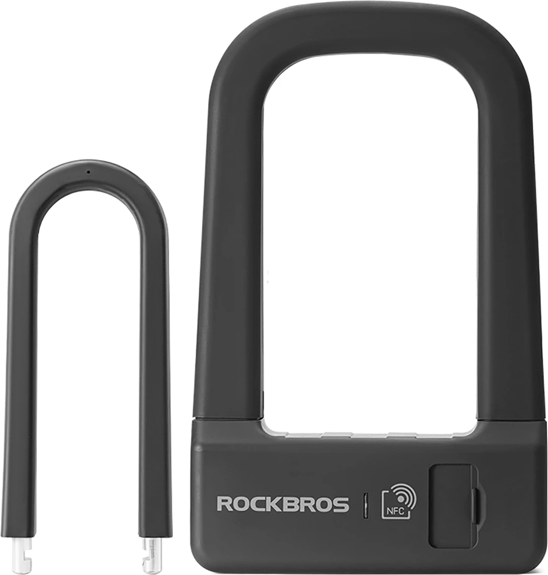 Dryç biçiklete smart Rockbros RBNS1 me NFC, bateri 600 mAh, set me 2 çelësa + 2 karta NFC + sticker, e zezë