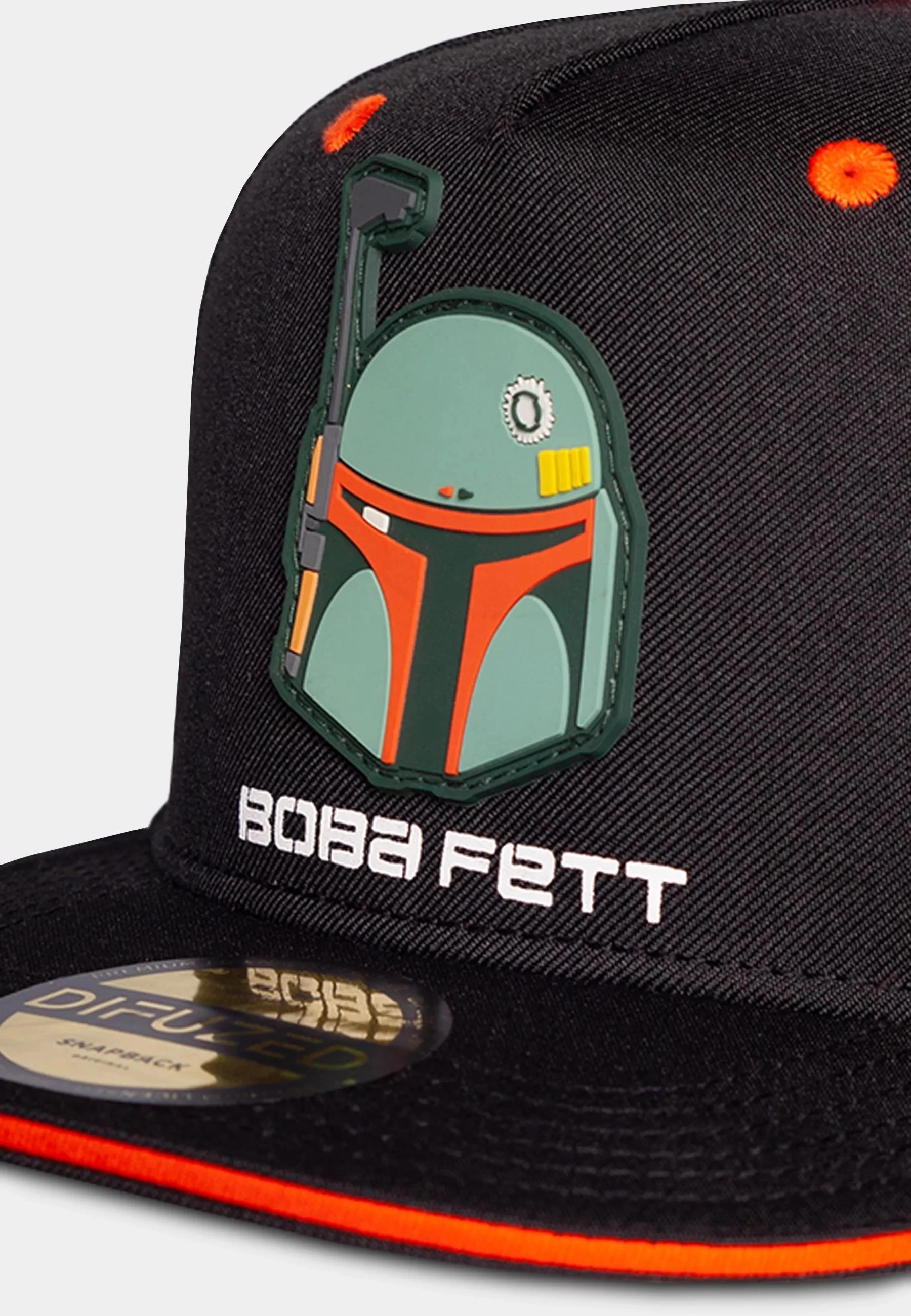 Kapelë snapback për fëmijë Difuzed The Mandalorian Boba Fett Bounty Hunter, e zezë