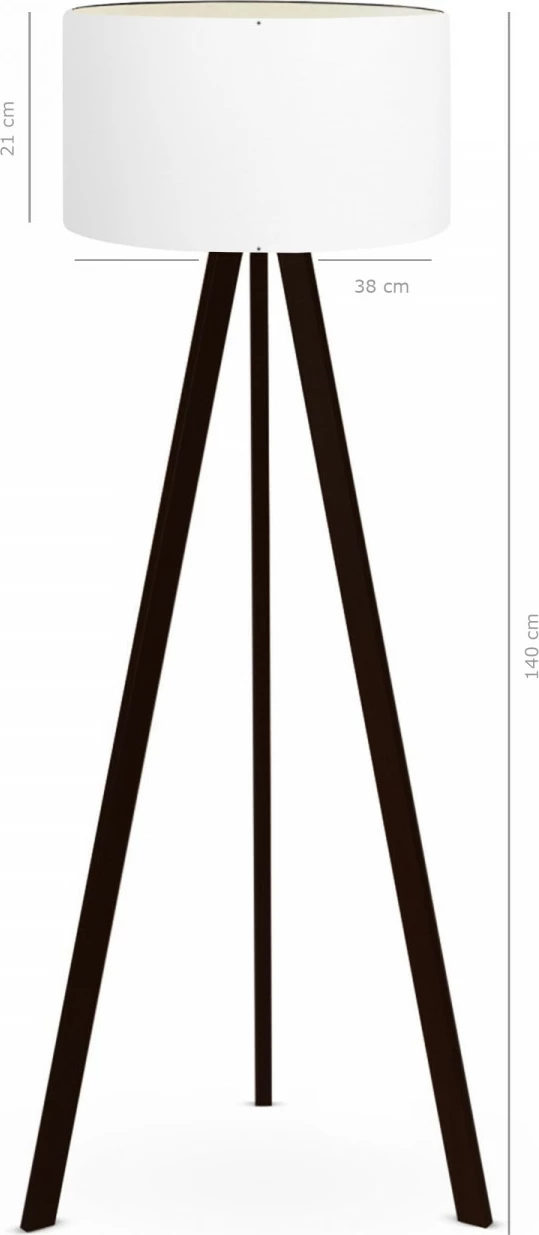 Llambë dyshemeje Opviq, AYD-2806, e bardhë, 140 cm