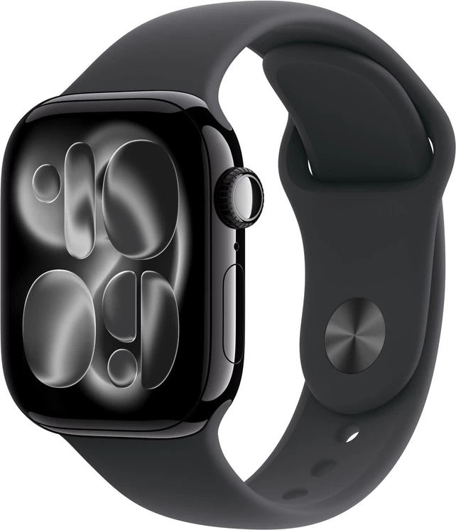 Apple Watch S11 42mm GPS Jet Black S/M Black Sport Band