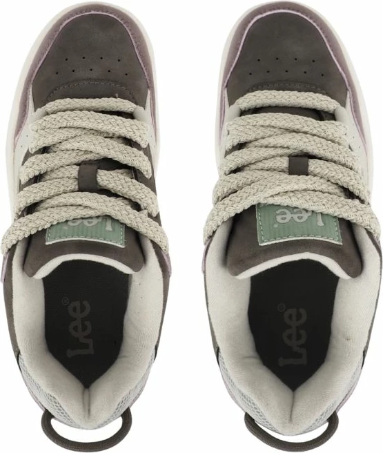 Këpucë për femra Lee, të bardha-kafe