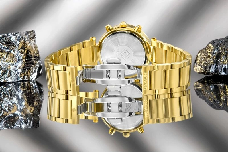 Orë dore femrash Giewont GW3380-B3, gold black, set