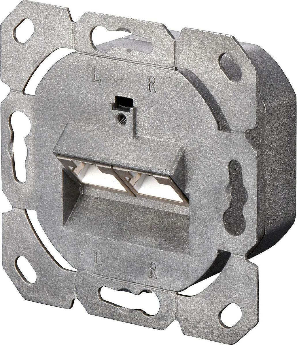 Prizë rrjeti Digitus CAT 6A, 2xRJ-45, e bardhë