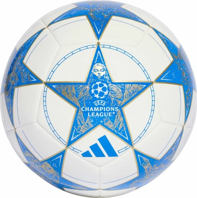 Top futbolli adidas, bardh e kaltër [Madhësia: 5]