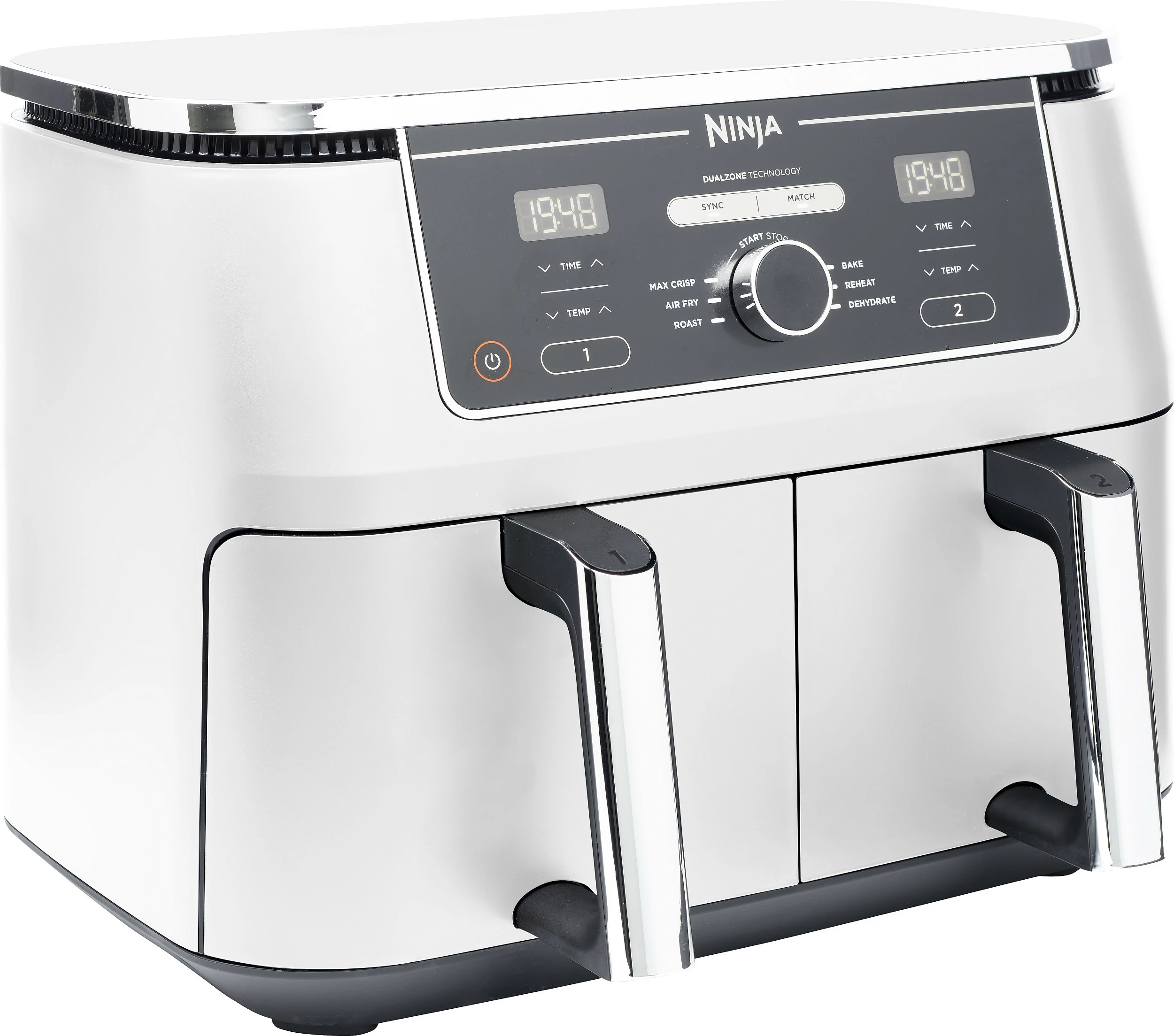 Furrë me ajër Ninja Foodi MAX AF400EU, 9.5L, dy zona, e bardhë