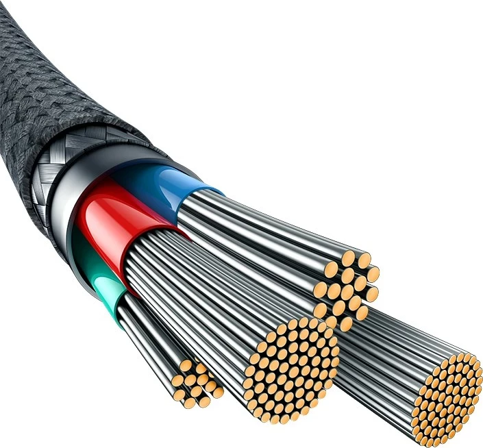 Kabllo USB Baseus Unbreakable, 1 m, 5V-2.4A, Bardhë