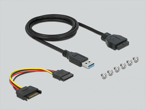 Panel frontal DeLOCK 3.5" USB 3.2 Gen 1, USB-C + 2x USB-A, lexues SD/microSD, i zi