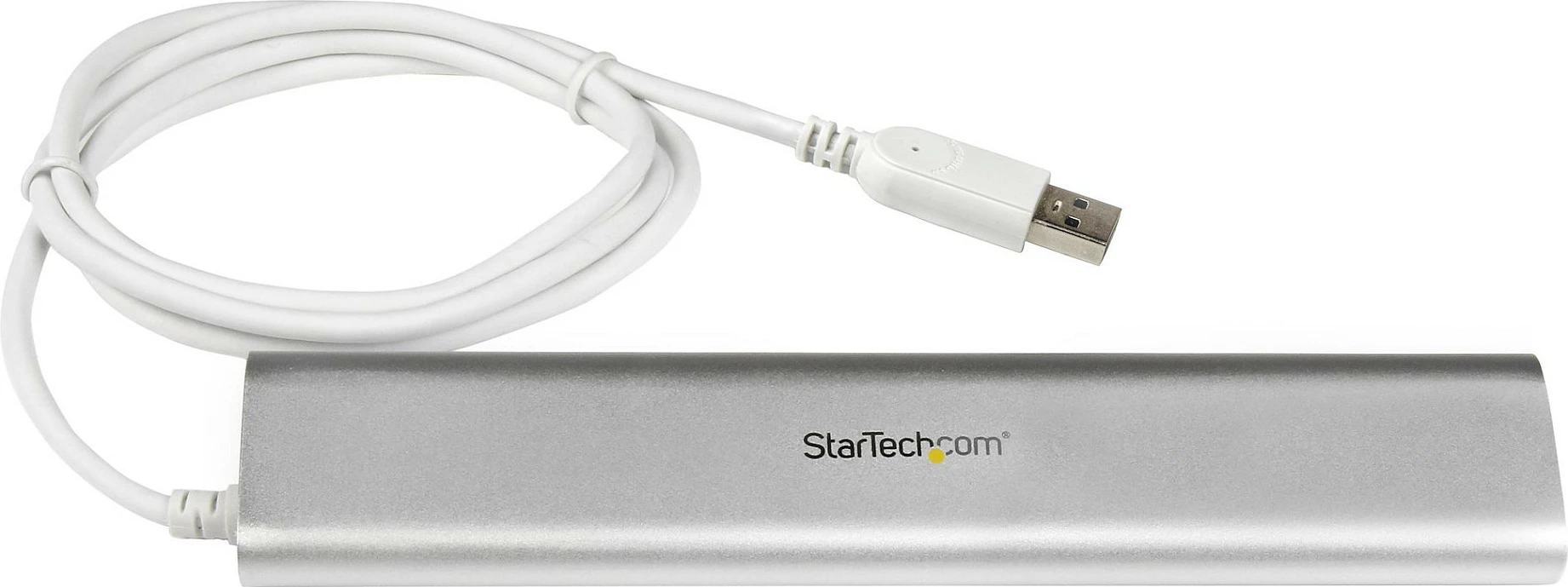 Hub USB StarTech 7-Port, USB-A, USB 3.2 Gen 1 5Gbps, me adapter rryme, argjendtë/bardhë
