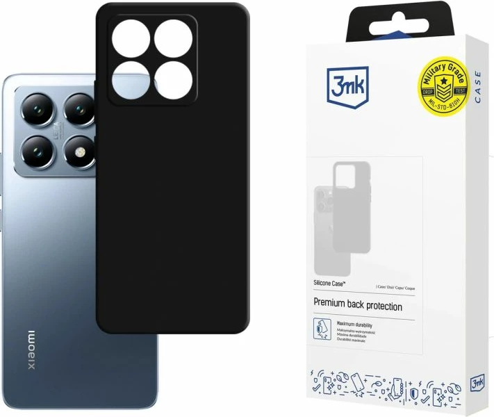Kuti silikoni 3mk për Xiaomi 14T, e zezë