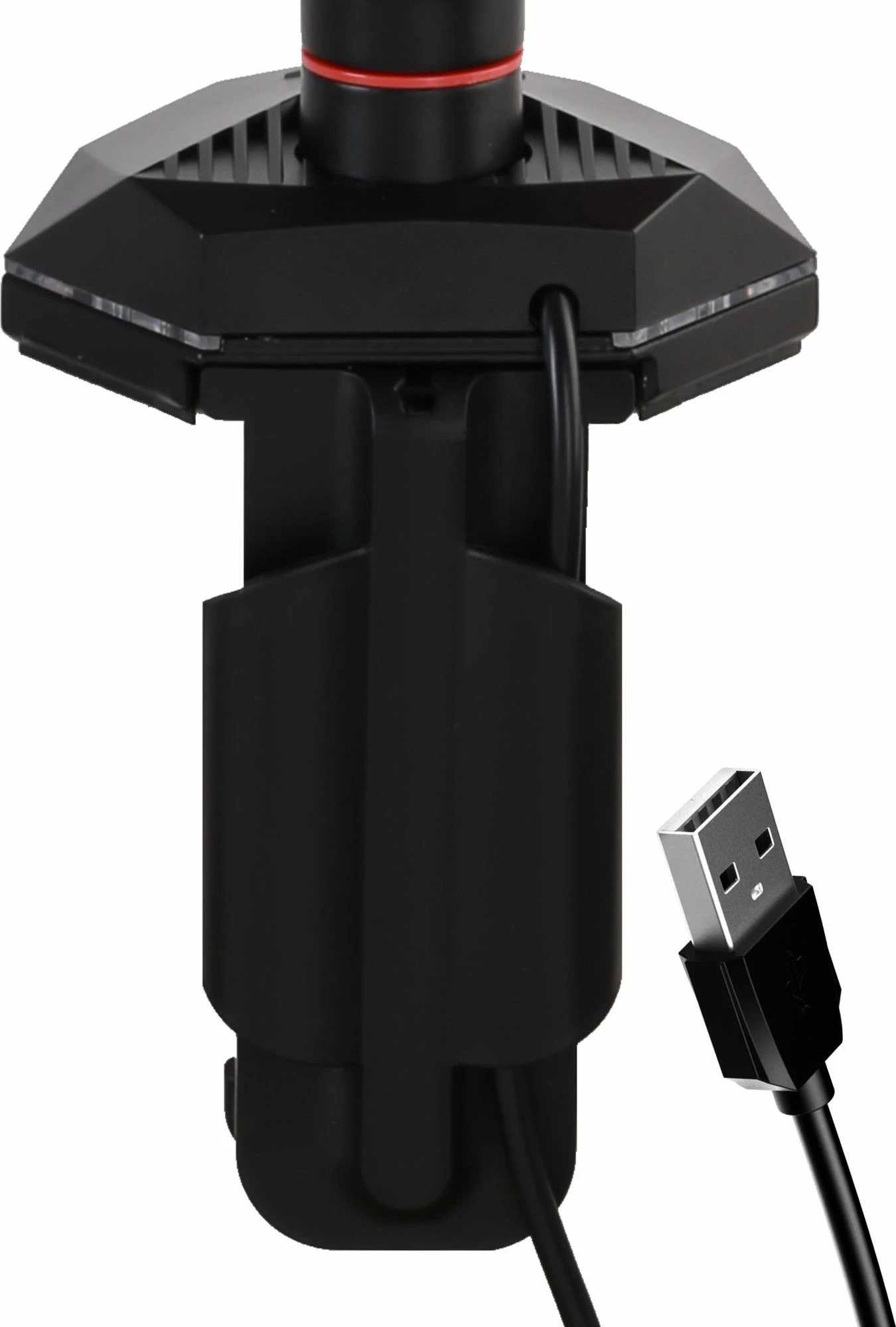 Mbajtëse tavoline për monitor iiyama DSG3001C-R1 17-32", VESA 75x75/100x100, sustë gazi, 2x USB, LED, e zezë/kuqe