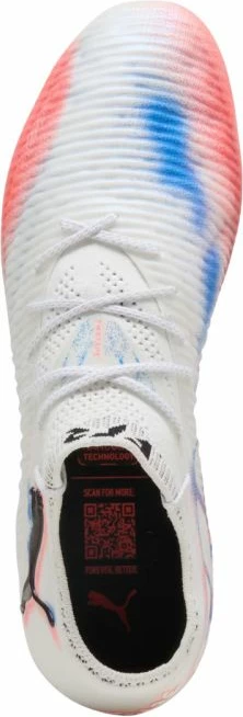 Atlete futbolli Puma për meshkuj, të bardha-portokalli