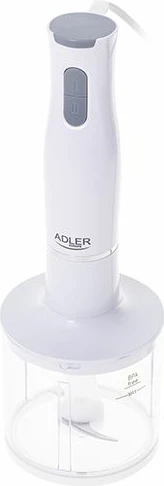 Blender dore Adler AD4620 800W, 2 shpejtësi, gotë 750 ml, grirës 450 ml, i bardhë, set 4-në-1