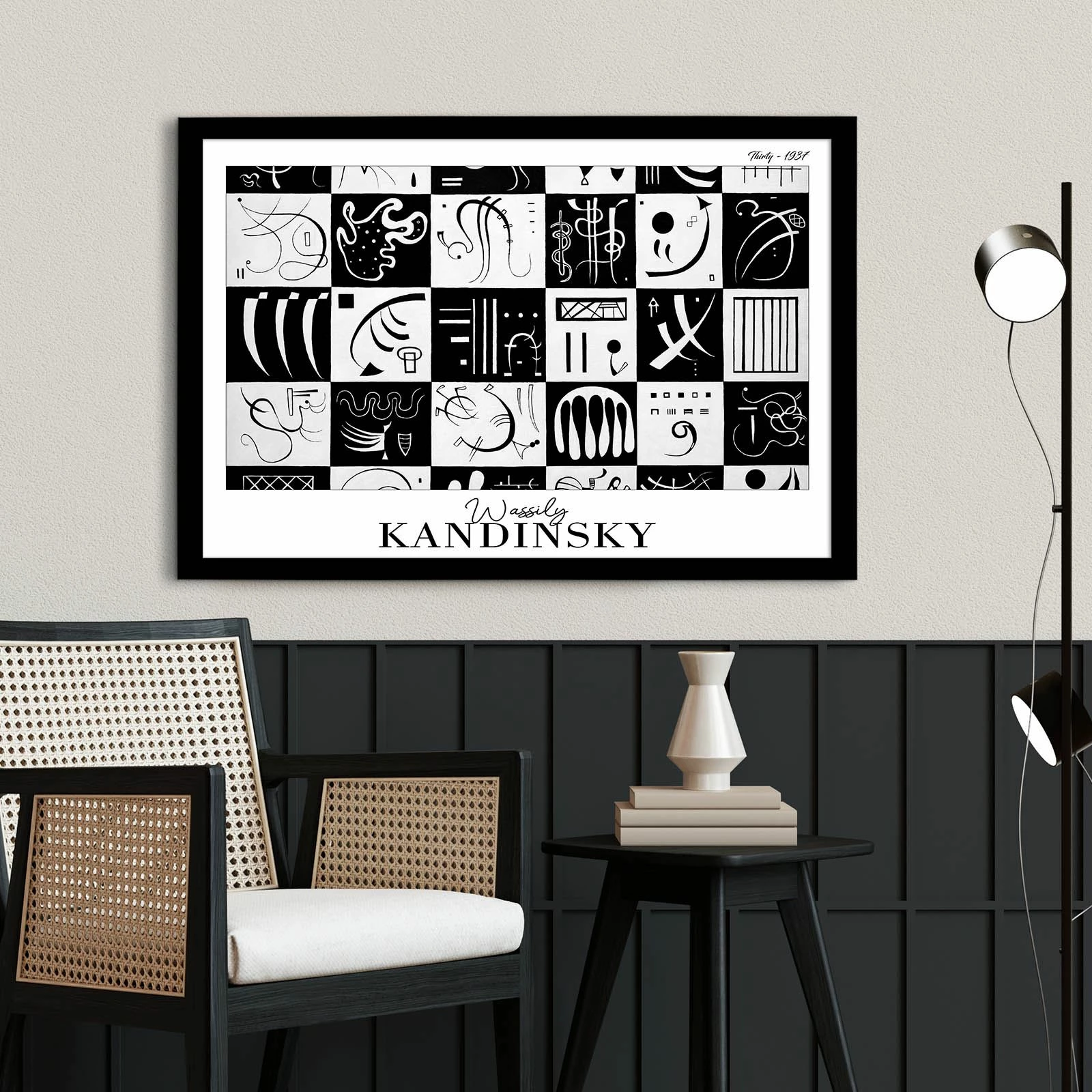 Pikturë dekorative me kornizë, Wallity, 4262SYHKANDINSKY-027