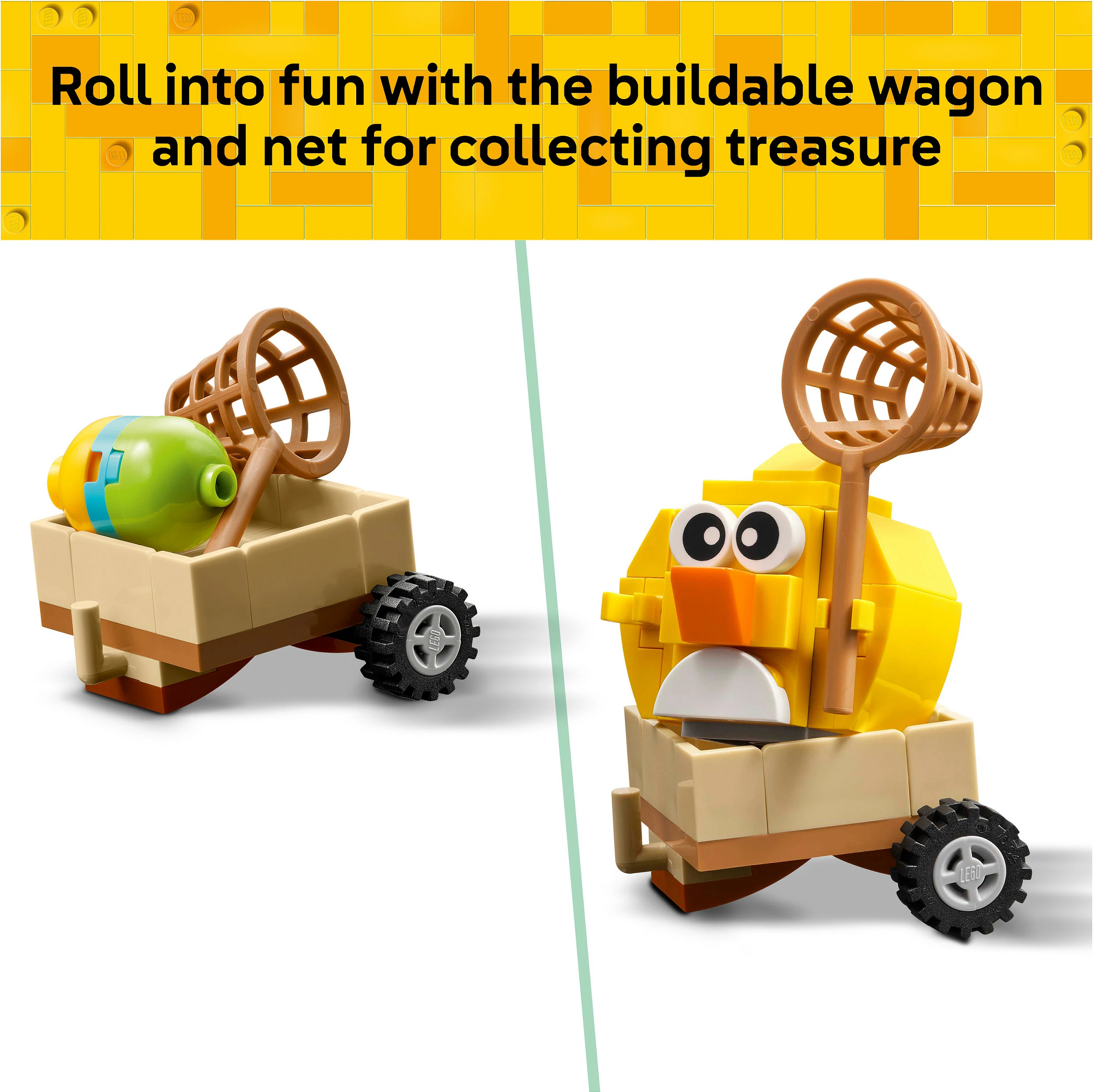 Set ndërtimi LEGO Iconic 40808 Easter Bunny and Chick Egg Hunt, 140 pjesë, 8+, multikolor