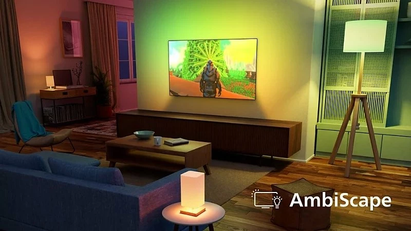 Televizor Smart Philips 65PQS8501/12 65" QLED 4K UHD Ambilight Titan OS, i zi