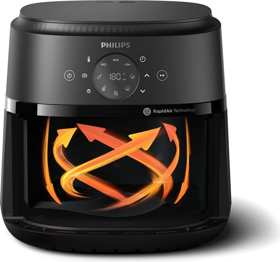 Airfryer Philips 2000 series NA231/00, 6.2 L, Argjendtë