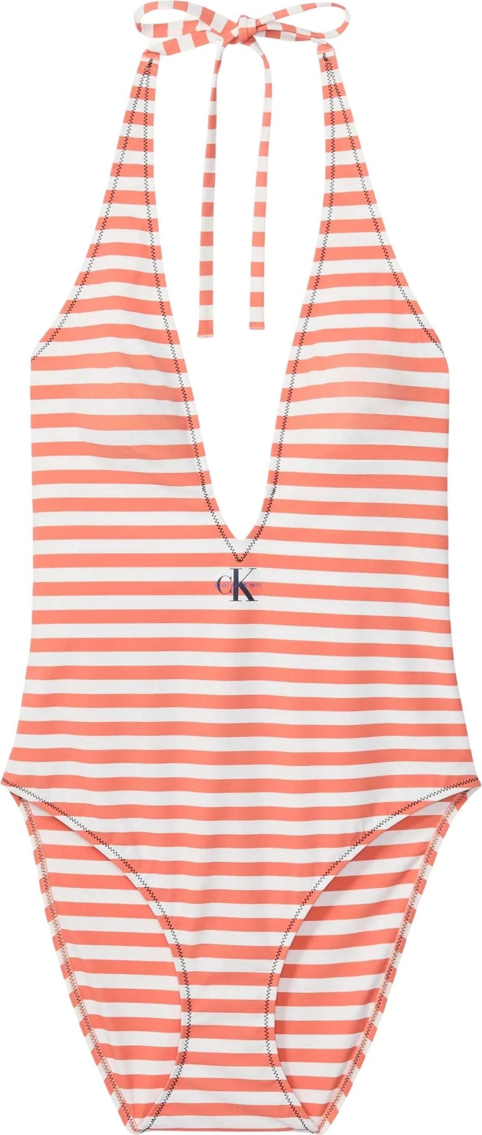 Bikine njëpjesëshe për femra Calvin Klein Jeans LV00Q61216, portokalli