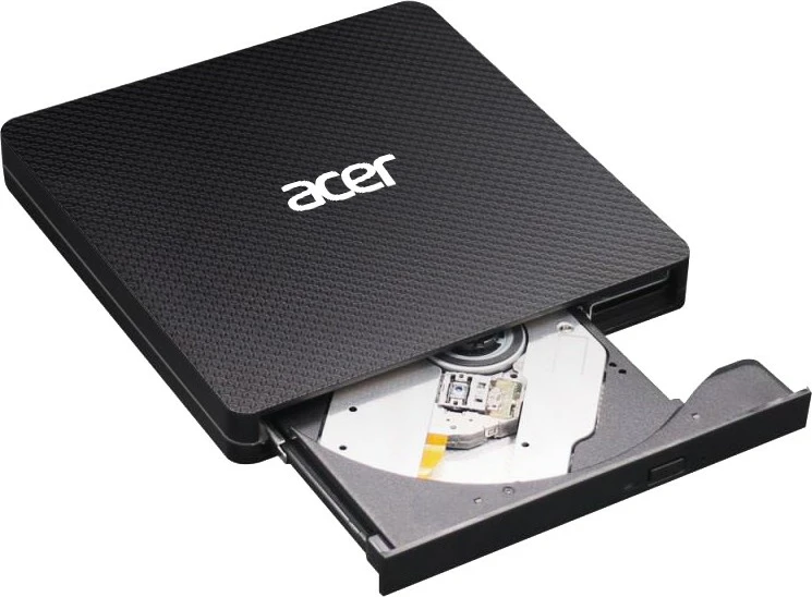 Shkrues DVD portabil Acer AXD001, USB 3.2, për laptop, i zi