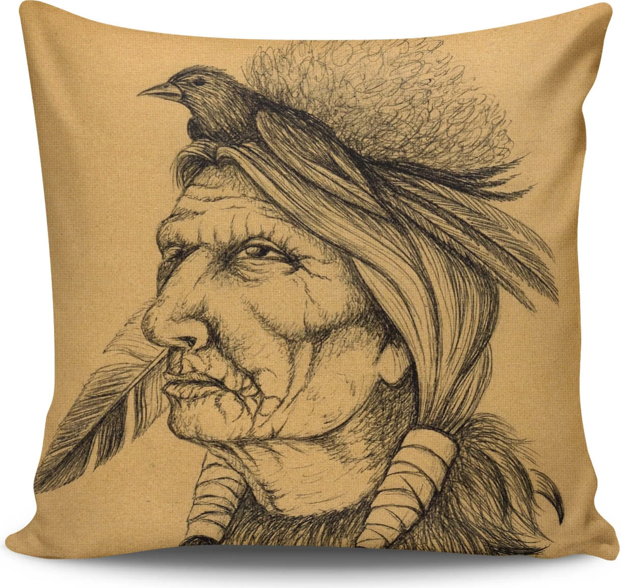 Jastëk dekorativ Aberto Design, NTVKRLNT-6, shumëngjyrësh, 43x43cm