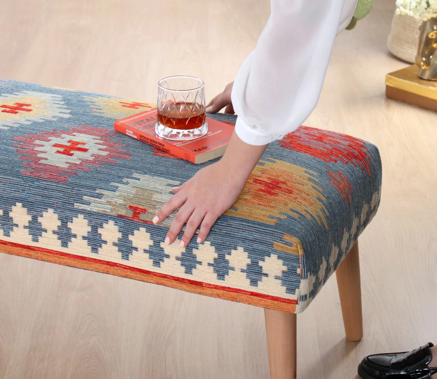 Stol Atelier del Sofa, Beshir, ngjyrë kaltër