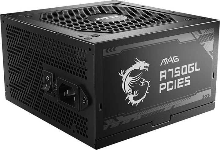 Furnizues rryme MSI MAG A750GL PCIE5, 750W, 80 PLUS Gold, Fully-Modular, ATX 3.1, i zi